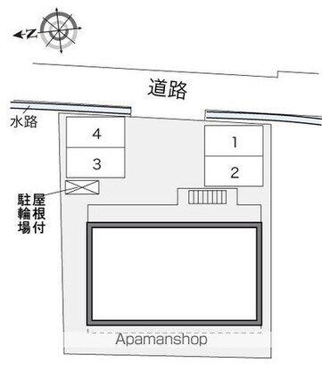 レオパレスオンフルール[1K/22.35m2]の配置図