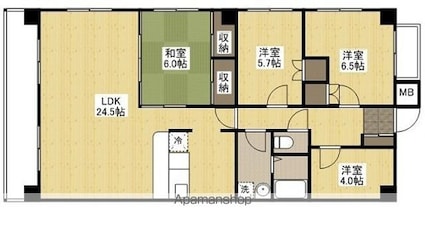 ニューメゾン古江[4LDK/88.86m2]の間取図