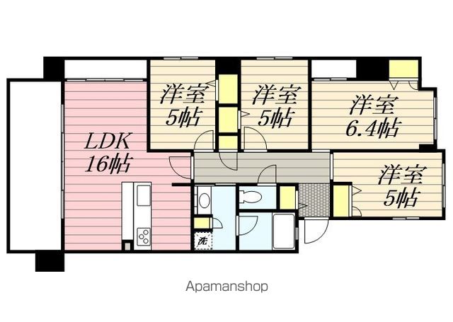 ファーネスト箱崎九大前レジスタの間取り