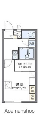 レオパレスコンフォール石橋Ｄ[1K/22.02m2]の間取図