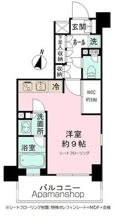 ＪＰ　ｎｏｉｅ　亀戸[1R/28.27m2]の間取図