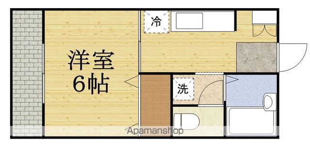 【武蔵野市境南町のアパートの間取り】