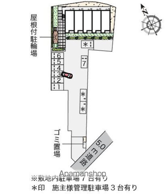 レオネクスト加納[1K/31.21m2]の配置図