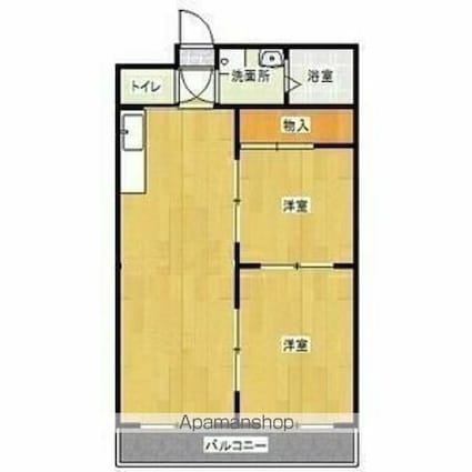サンライフ今渡[2LDK/49.14m2]の間取図