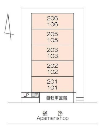 ＭＹ　ＦＥＬＩＣＥⅡ[1R/21.76m2]の配置図