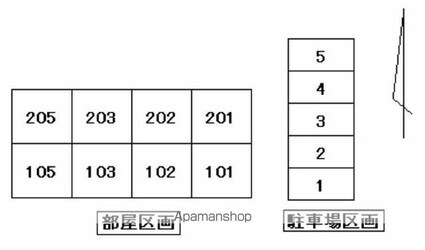 浜新コーポ[1DK/31.47m2]の配置図