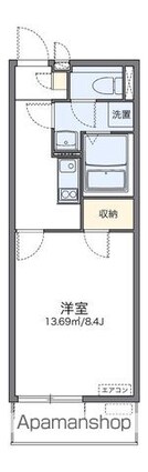 レオネクスト立花[1K/27.35m2]の間取図