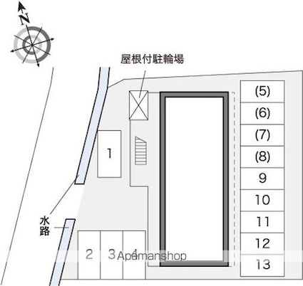 レオパレス信州ｉｎ２[1K/23.18m2]の配置図