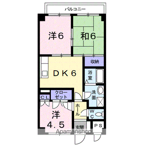 和歌山市太田のマンションの間取り