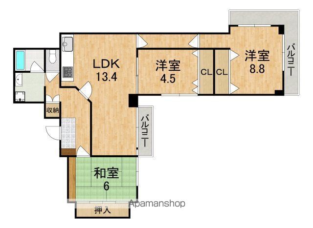 メゾンニュー大宮の間取り写真