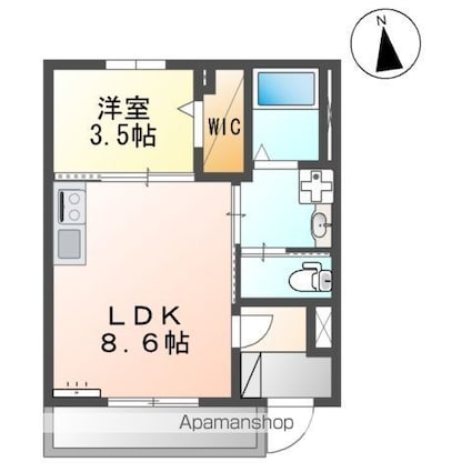 仮）名取市小山工事[1LDK/32.07m2]の間取図