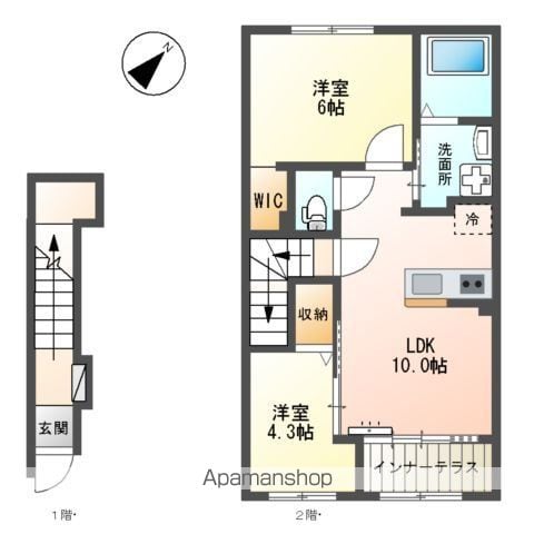 見沼区七里アパート工事の間取り写真