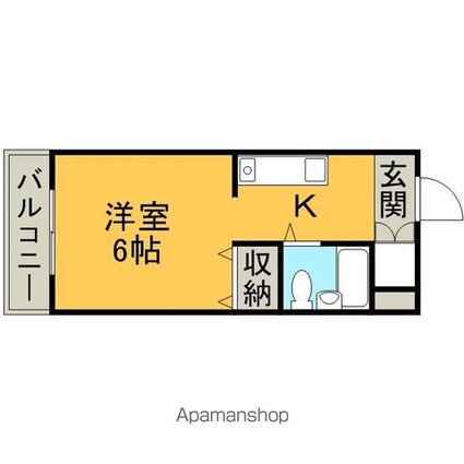 メゾンドエトワール[1K/21m2]の間取図