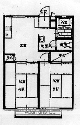 グリーンヒルズ宮武[2DK/40.92m2]の間取図