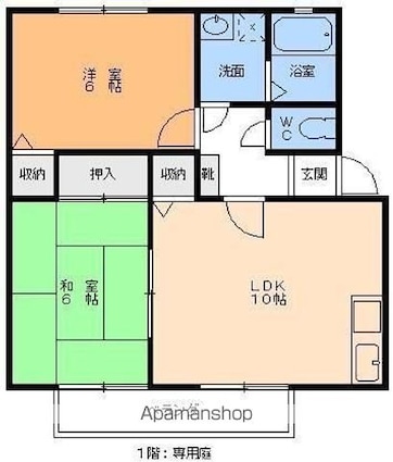 ウィンディア辻[2LDK/52.66m2]の間取図