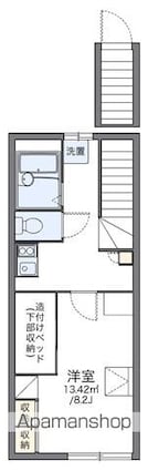 レオパレスガーデンハウスⅡ[1K/26.08m2]の間取図