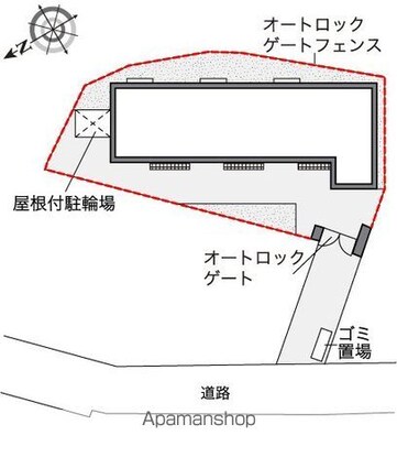 レオネクストメイプル[1K/36m2]の配置図