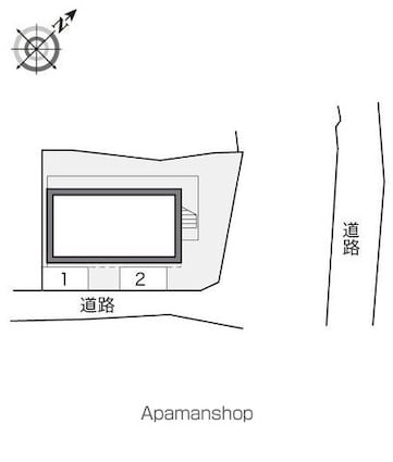 レオパレスエスト[1K/19.87m2]の配置図