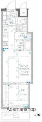 ＺＯＯＭ信濃町[1LDK/31.26m2]の間取図