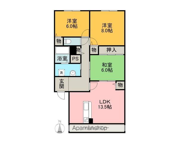 アミティ21の間取り写真