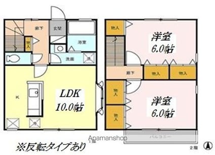 ルミエール[2LDK/58.88m2]の間取図