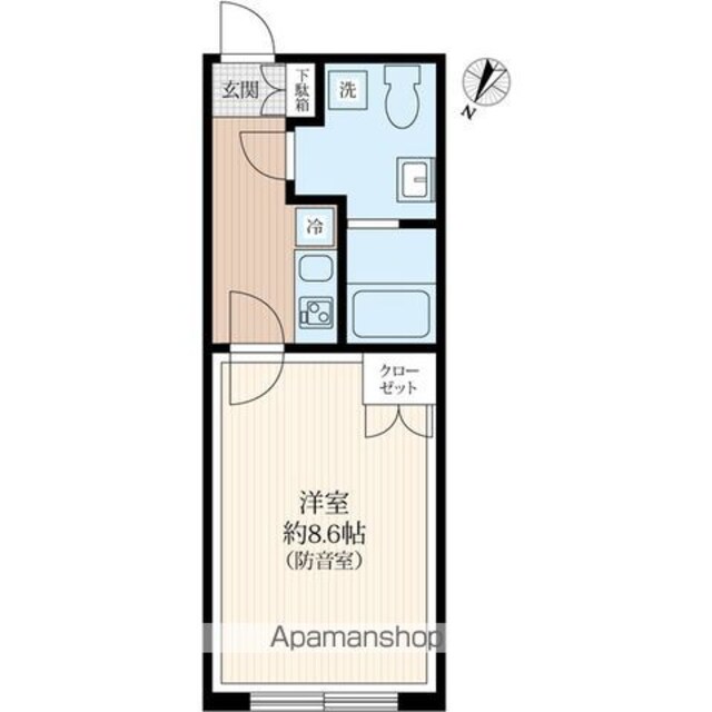 Ｌｉｂｅｒｔｅ板橋本町[1K/25.65m2]の間取図