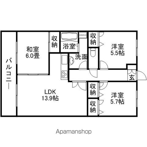 【サンシャイン博多南の間取り】