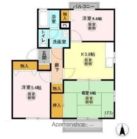 ニュープレミール Cの間取り写真