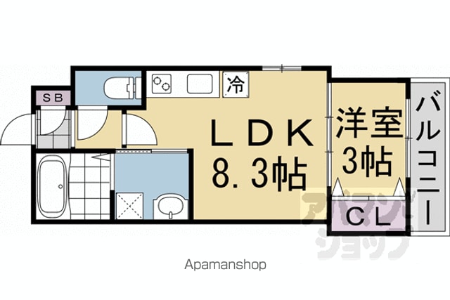 ルシェリア山科の間取り写真