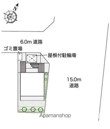 レオネクスト呉松Ⅰ[1K/20.28m2]の配置図
