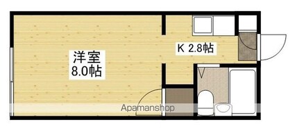 広島県広島市西区井口明神３丁目[1R/21.18m2]の間取図