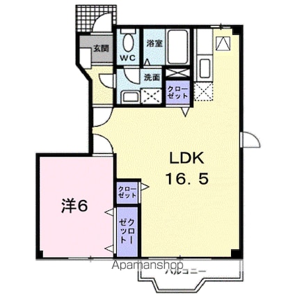 ソレアード[2LDK/51.79m2]の間取図