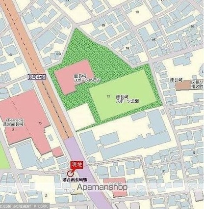 日神パレステージ南長崎[1K/16.53m2]の配置図