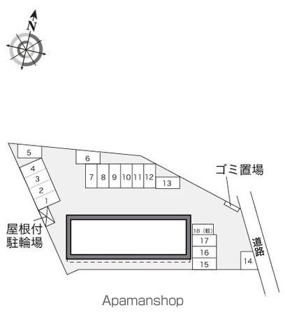 レオパレスパストラル甲斐 107 ｜ 山梨県甲斐市竜王新町391-1（賃貸アパート1K・1階・23.60㎡） その7