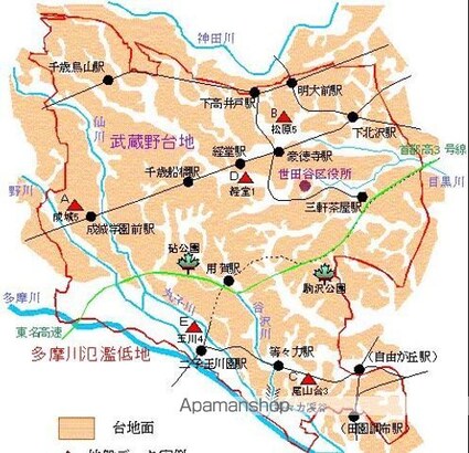 ステラメゾン下北沢[1K/25.27m2]の共用部2