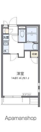 クレイノファレノプシス[1K/25.09m2]の間取図