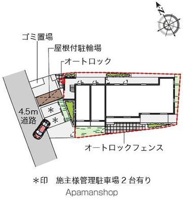 クレイノリヴェール[1K/24.23m2]の配置図