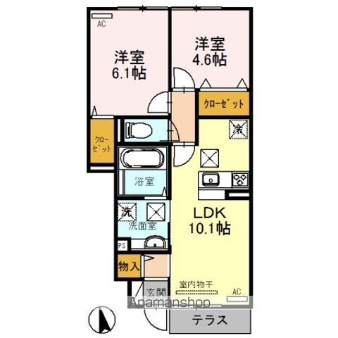 ROOM Mの間取り写真