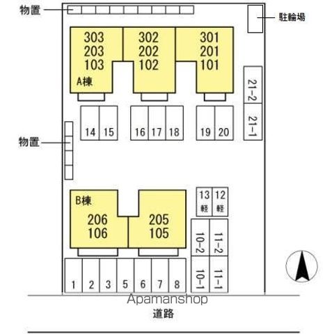 オークタウン　Ａ棟 102 ｜ 岐阜県羽島郡岐南町みやまち４丁目140-1（賃貸アパート2LDK・1階・58.67㎡） その18