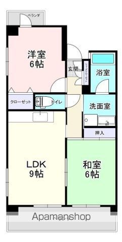 リビエーヌ宝町の間取り写真