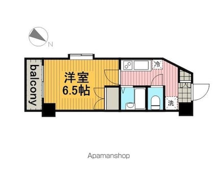 フェニックス三軒茶屋[1K/21.17m2]の間取図