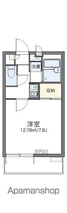 レオパレス森真[1K/23.18m2]の間取図