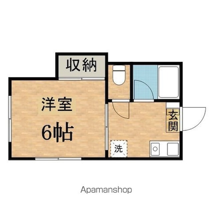 ハイムコーヤⅢ[1K/20.6m2]の間取図