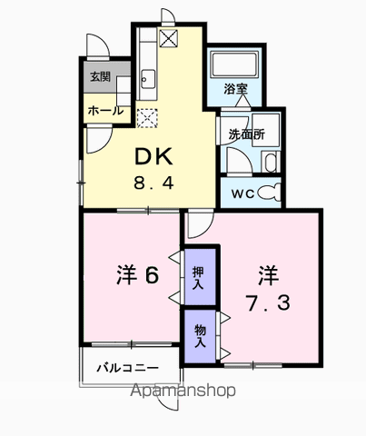 サンシティ東新田Aの間取り写真