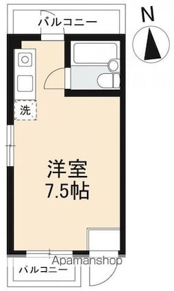 ＢＯＸ・Ｔ[1R/17.8m2]の間取図