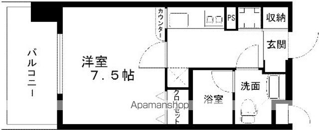 レジディア熊本辛島の間取り写真