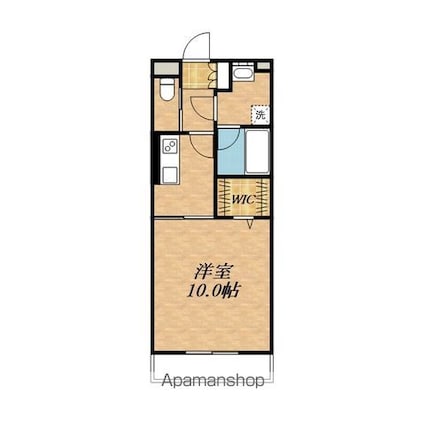 グランコートＭⅡ[1K/33.54m2]の間取図