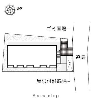 クレイノサンアクール[1K/20.75m2]の配置図