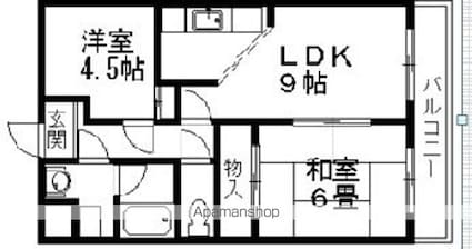 パディ・アイ・マンション[2DK/50.85m2]の間取図