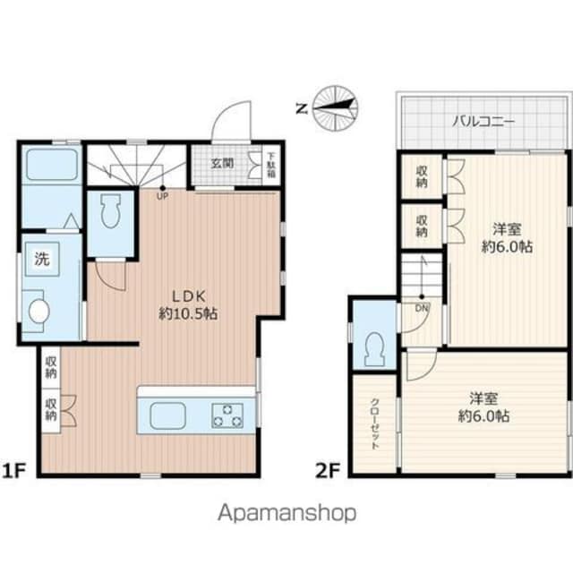 桜台２丁目戸建て[2LDK/62.92m2]の間取図